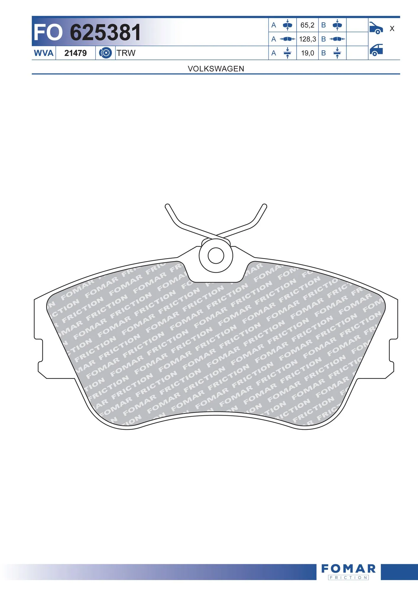 Brake Pad Set, disc brake